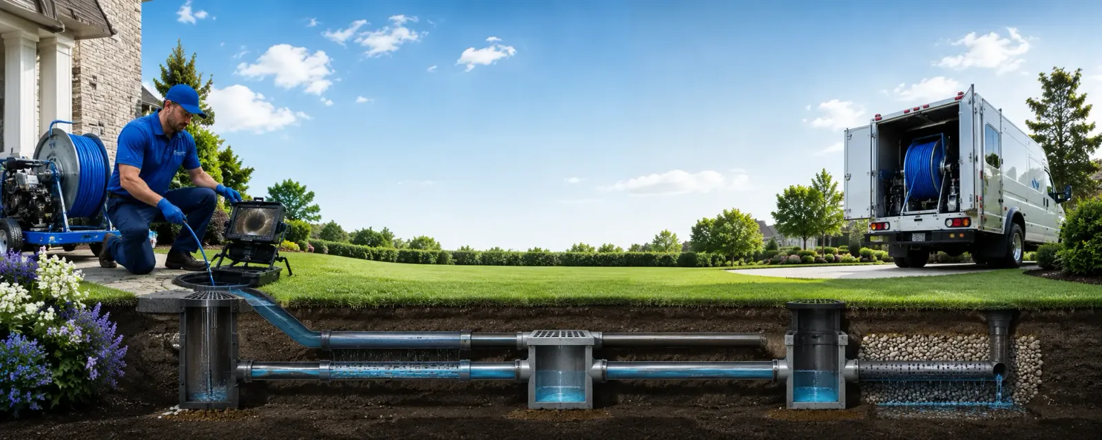 Outdoor drain cleaning information for Mason, TX